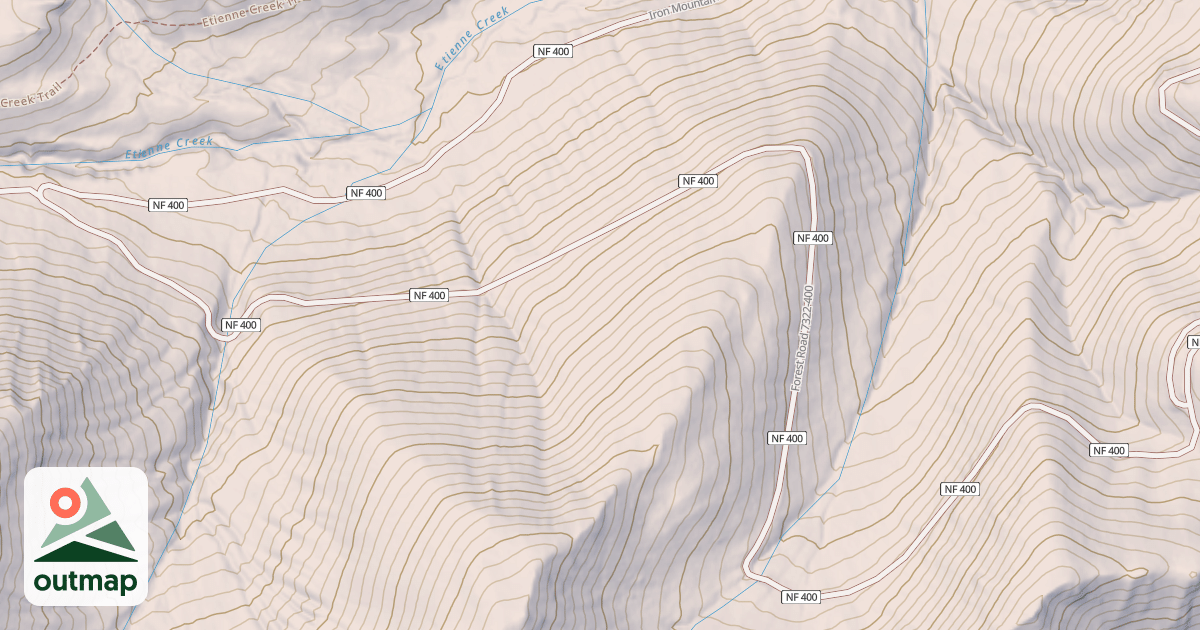 Map of IRON MOUNTAIN