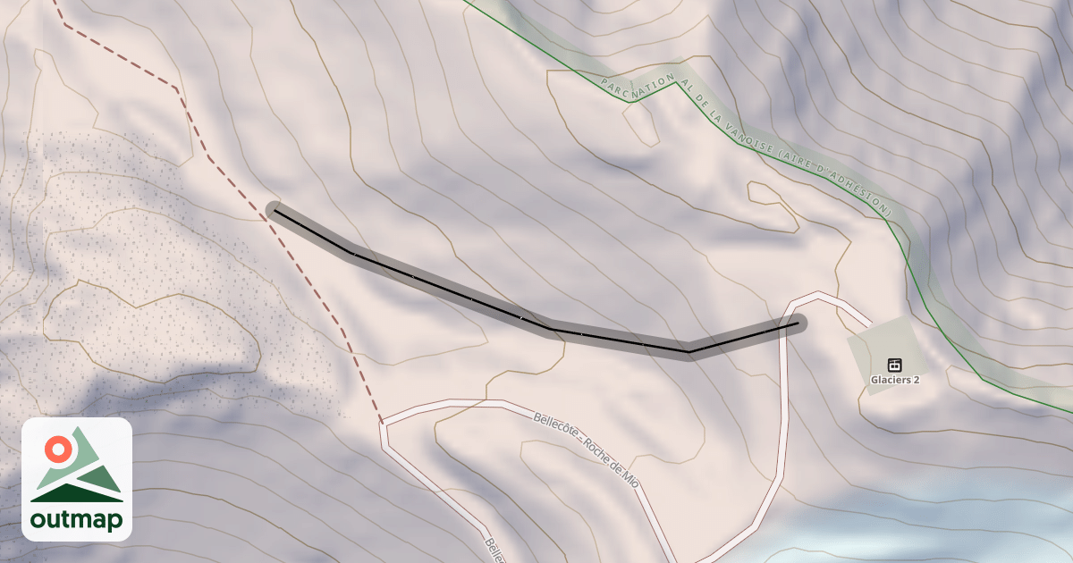 Map of Bellecôte