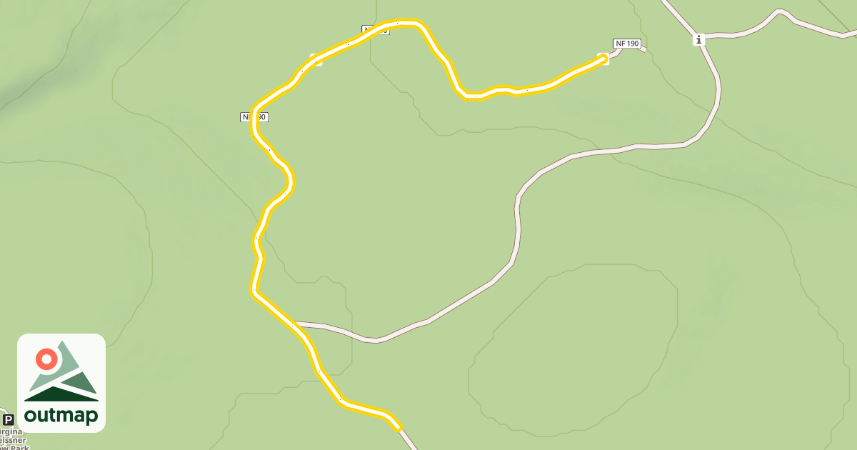 Map of Forest Road 4600-190