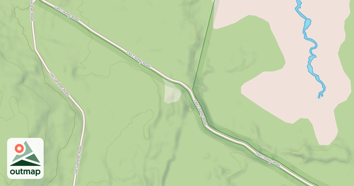 Map of Old County Road