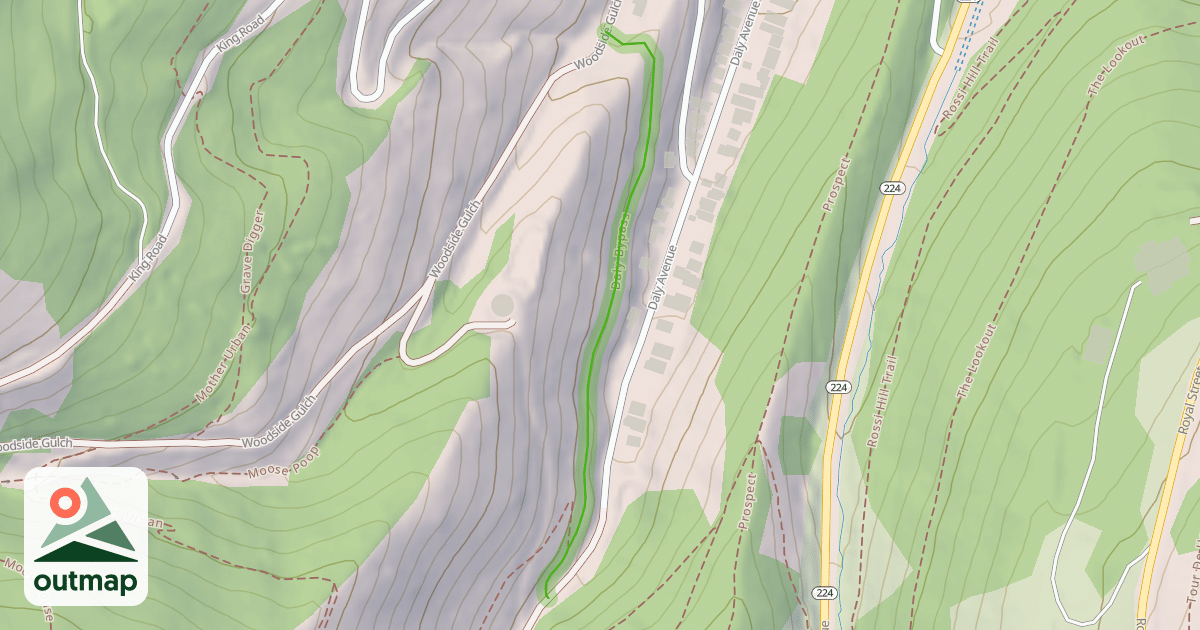 Map of Daly Bypass