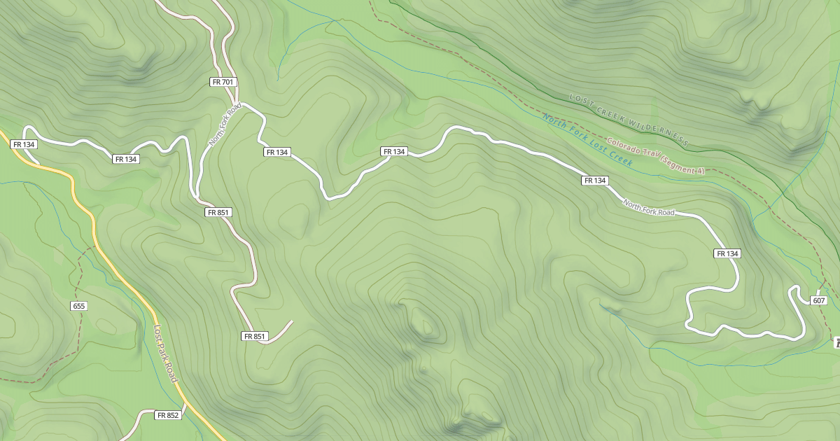 Map preview of NORTH FORK