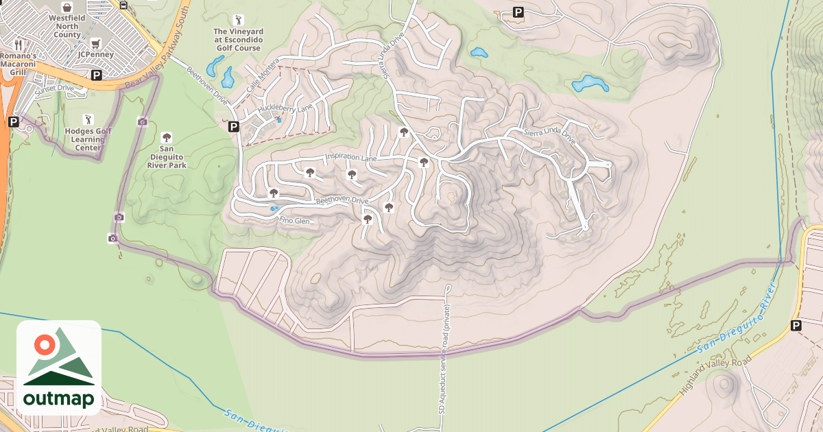 Map of Mule Hill Trail