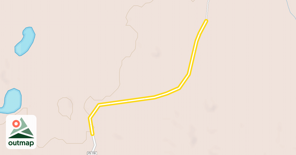 Map of Forest Service Road 118