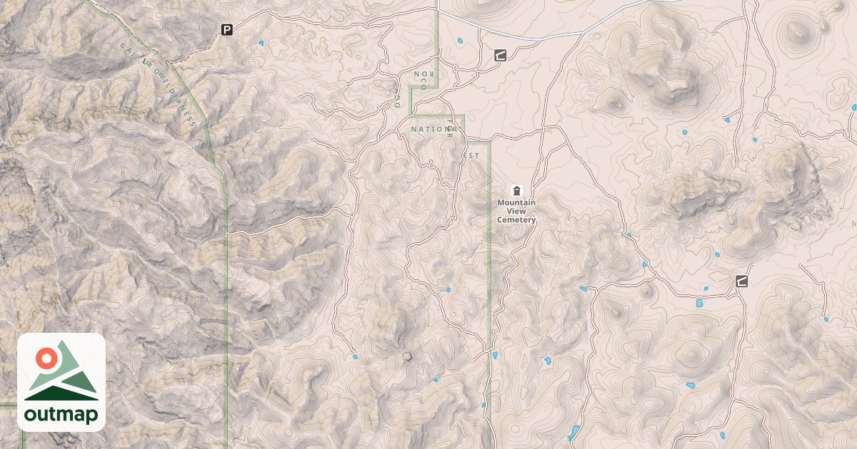 Map of THE MESAS