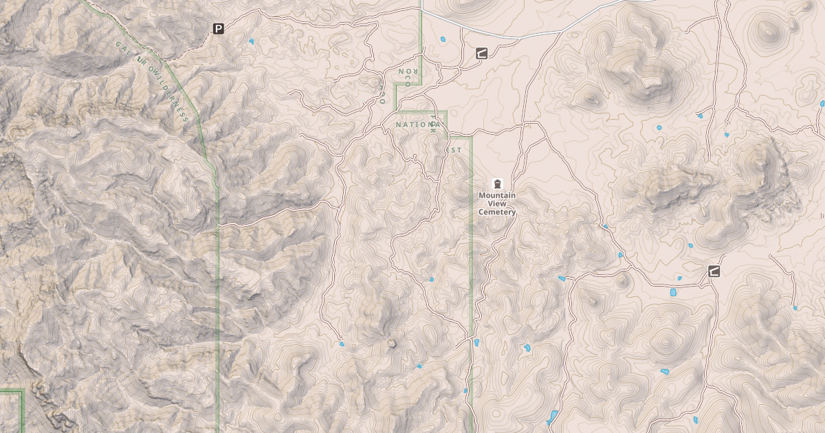 Map preview of THE MESAS