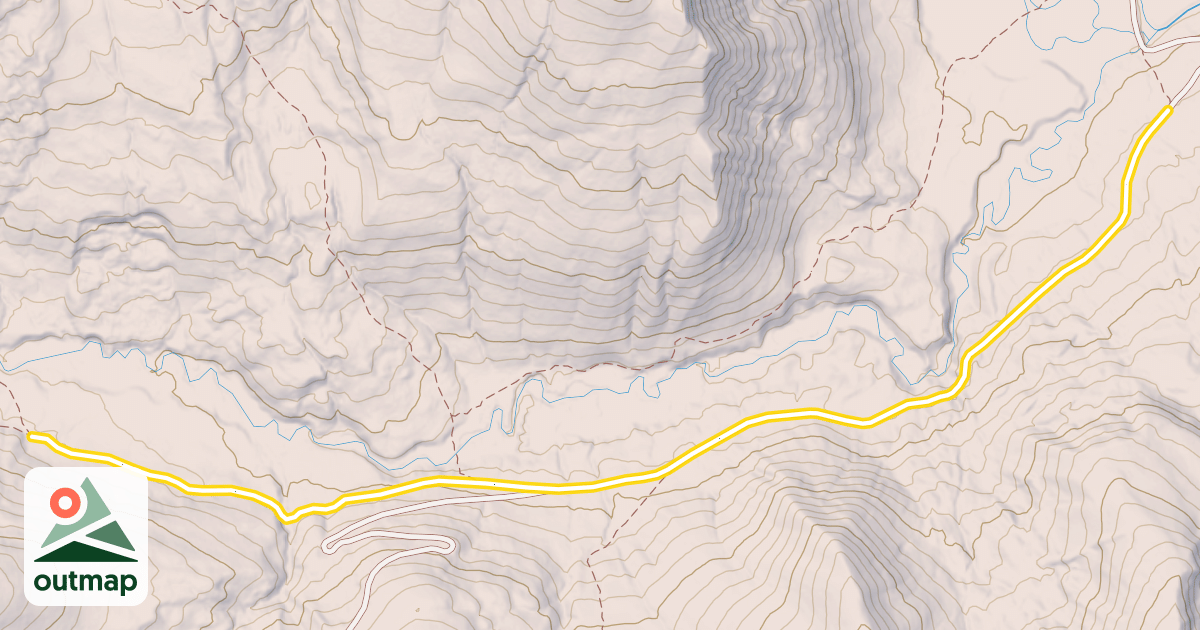 Map of South Fork North Horse Creek Trail