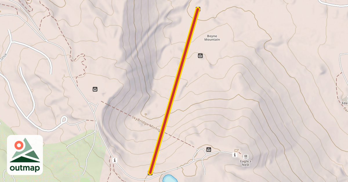 Map of Ramshead in Charlevoix
