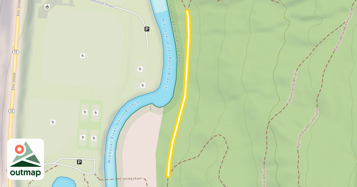 Map of North Branch River Path