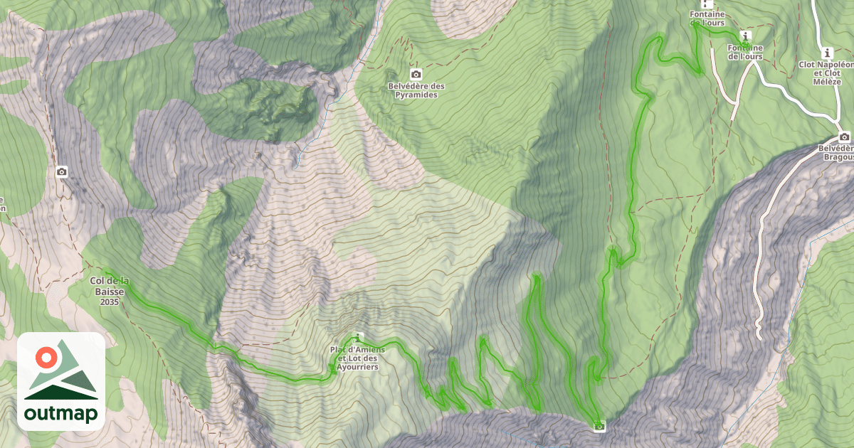 Map of Sentier de Charance