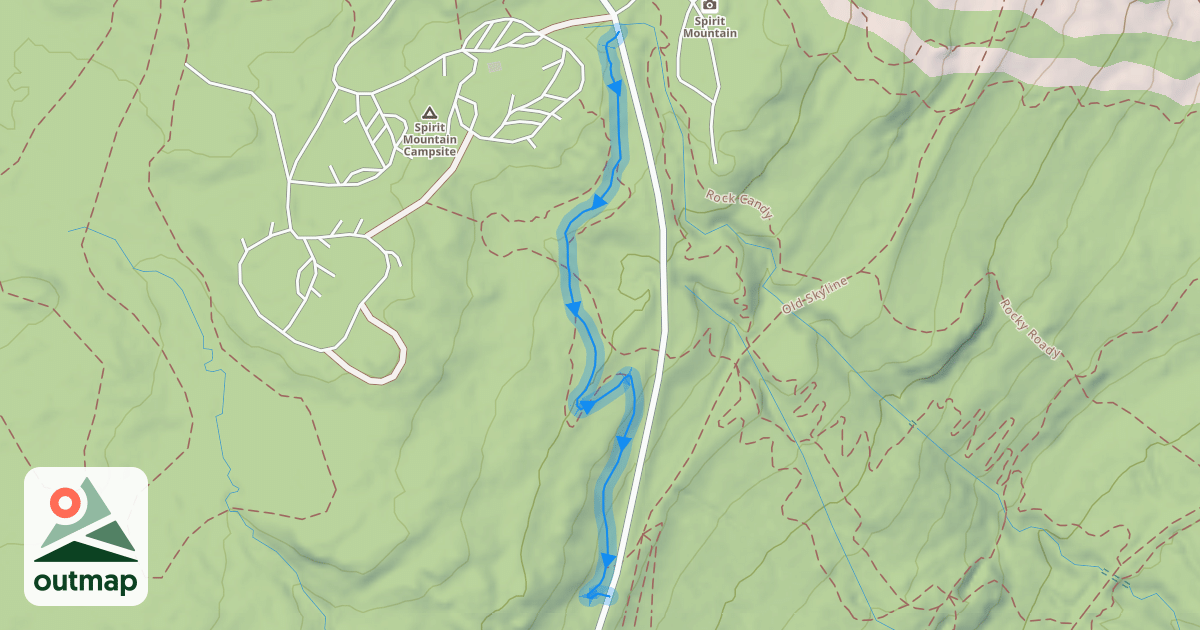 Map of Happy Camper Upper