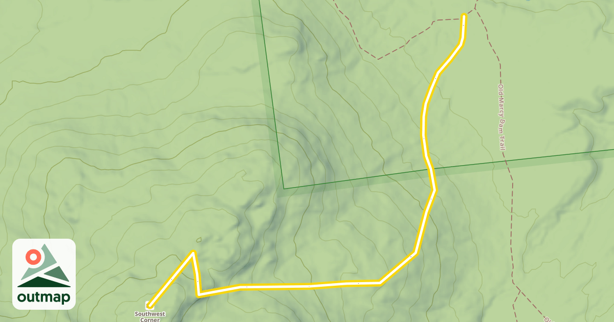 Map of Southwest Corner