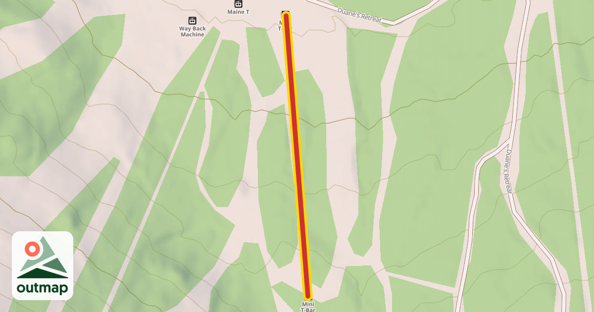Map of Mini T-Bar