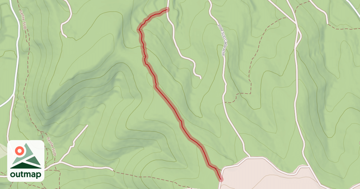 Map of SenteNord Cadarache