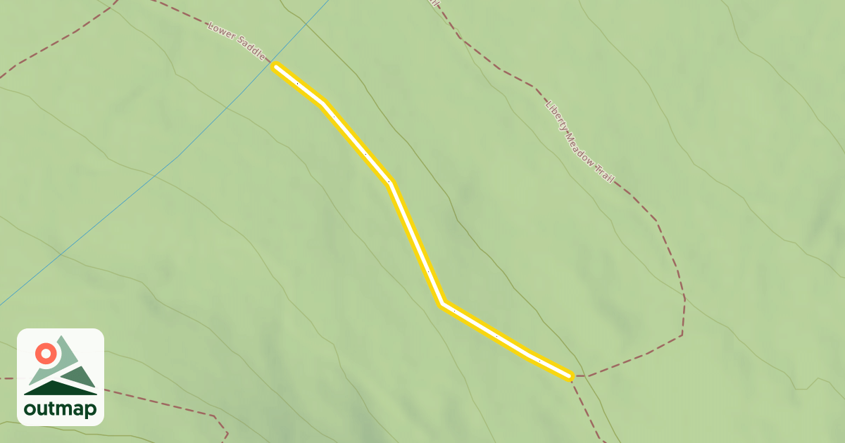 Map of Lower Saddle