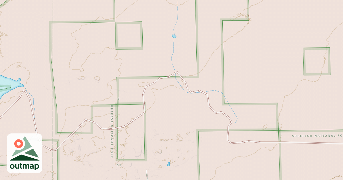 Map of HJALMER LAKE SPUR F