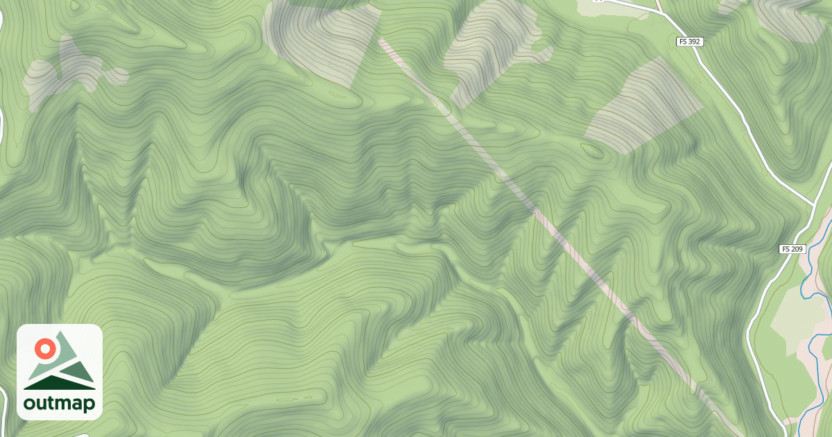 Map of Nicholas Creek