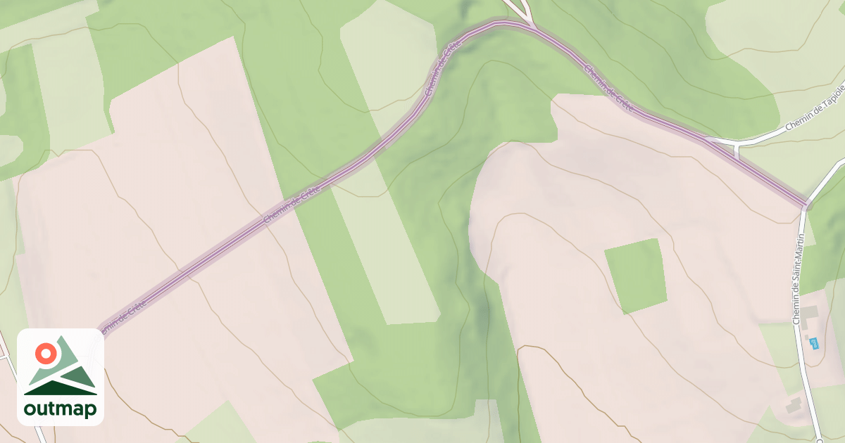 Map of Chemin de Crête