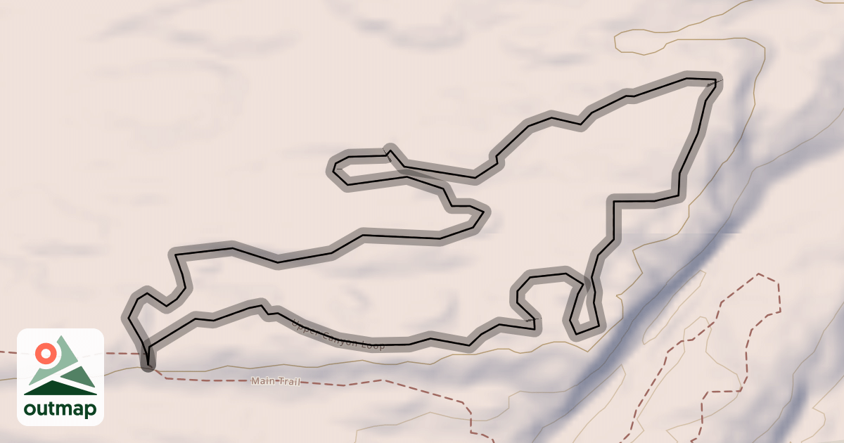 Map of Upper Canyon Loop in Saratoga