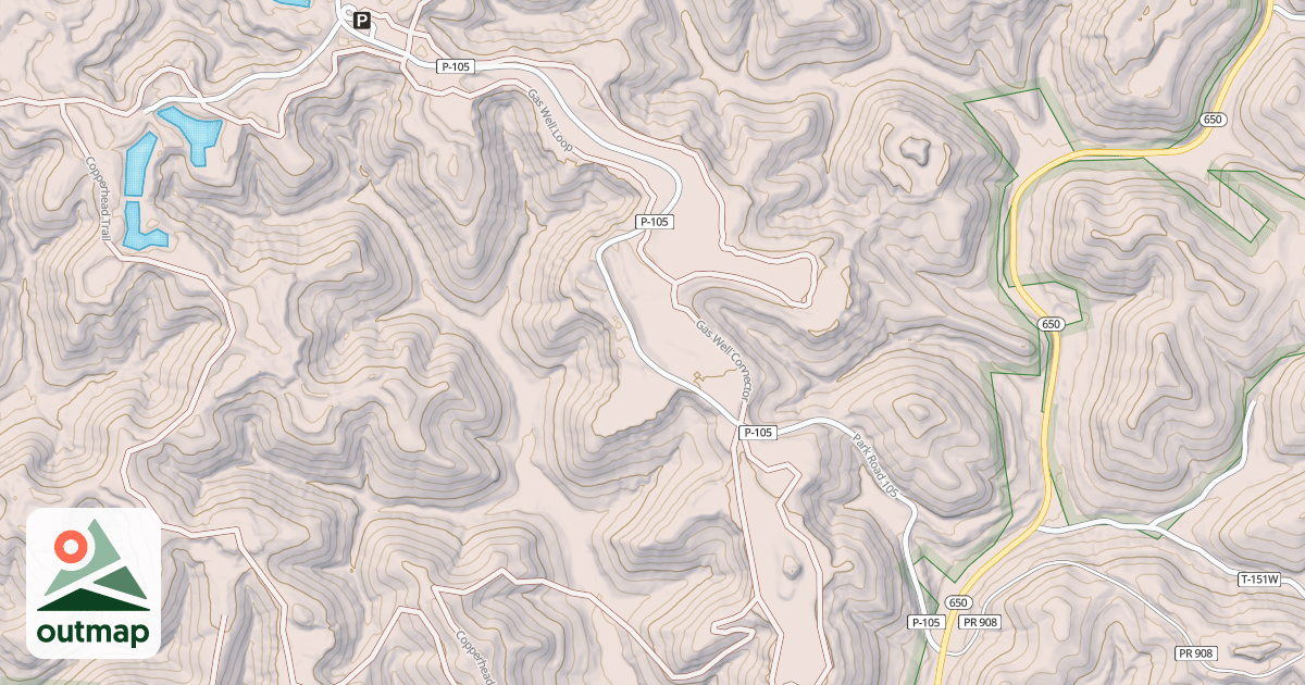 Map of IR HANGING ROCK