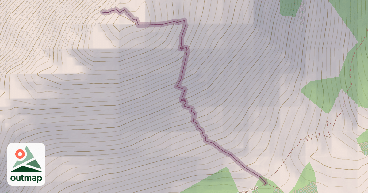 Map of Fairview Mountain Trail
