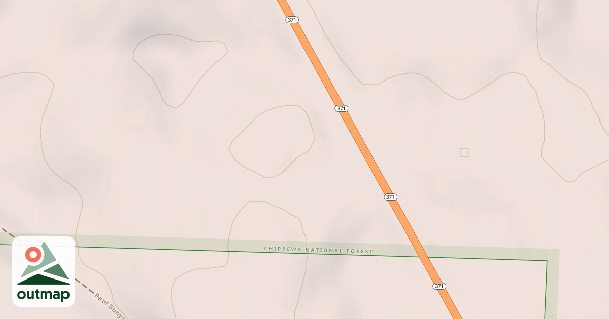 Map of MN 371 SPUR 3750