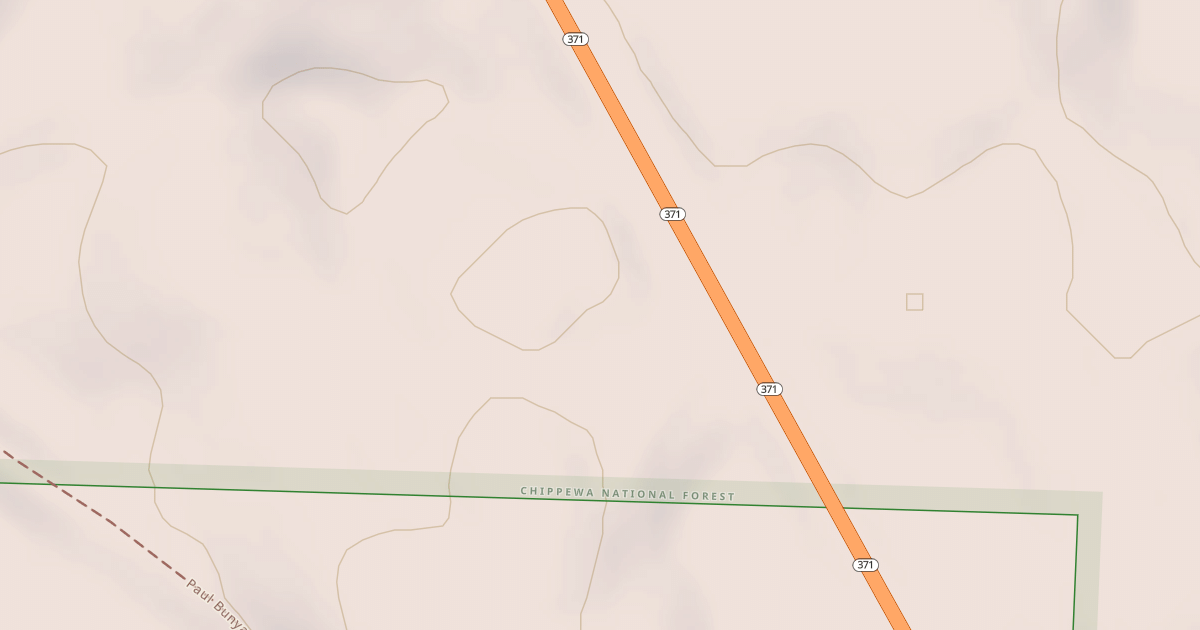Map preview of MN 371 SPUR 3750