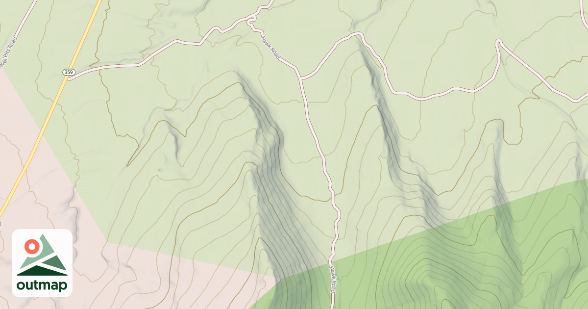 Map of HAWK ROAD