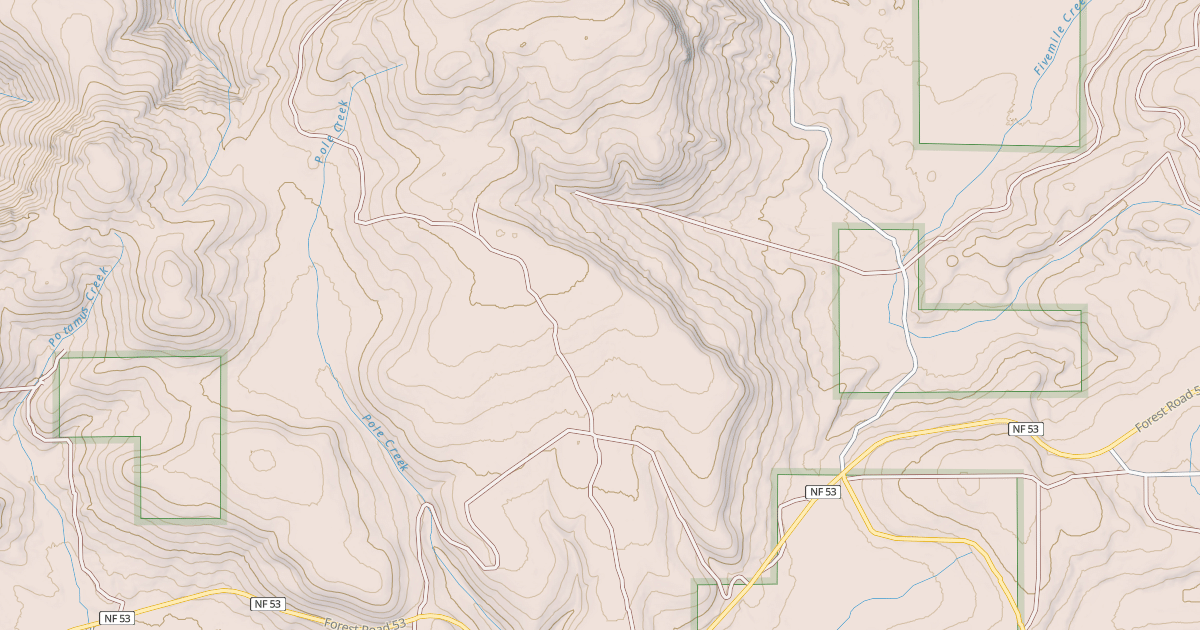 Map preview of USFS National Forest System Roads {436E5E9D-A589-4C69-9D1A-FEA5BEFA01D0}