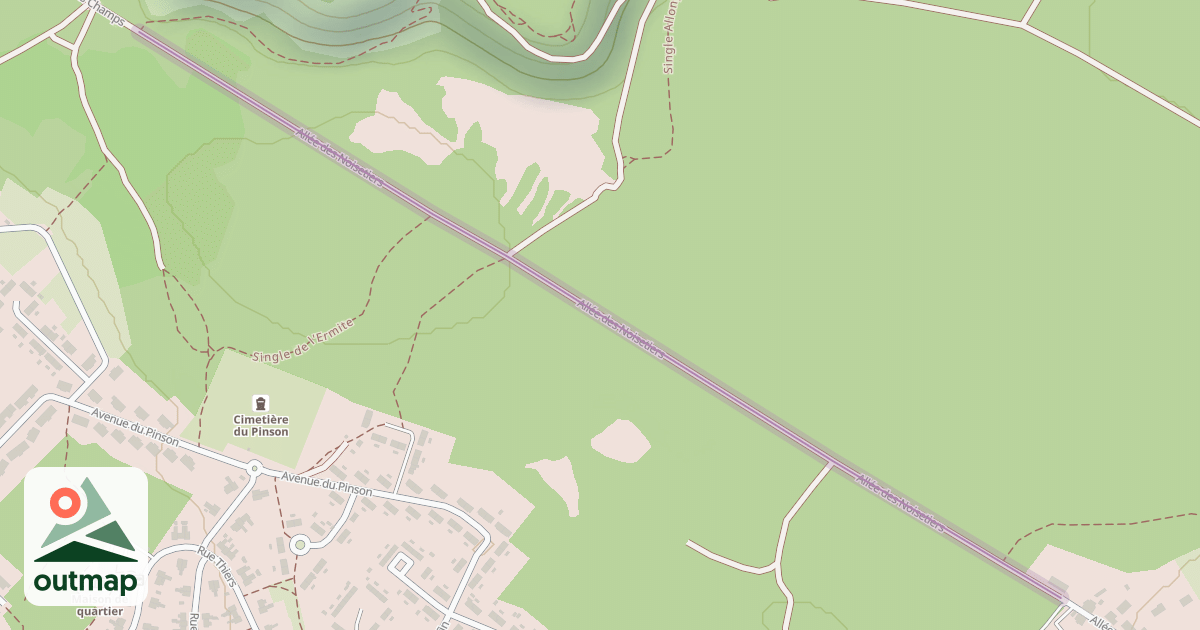 Map of Allée des Noisetiers