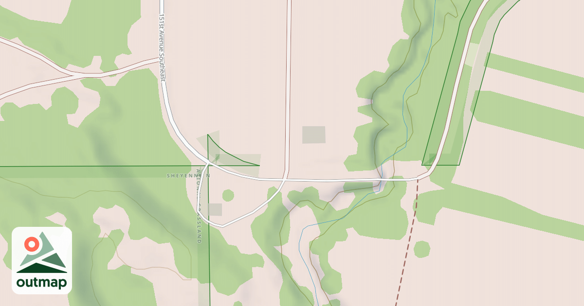Map of (C) SHEYENNE RIVER