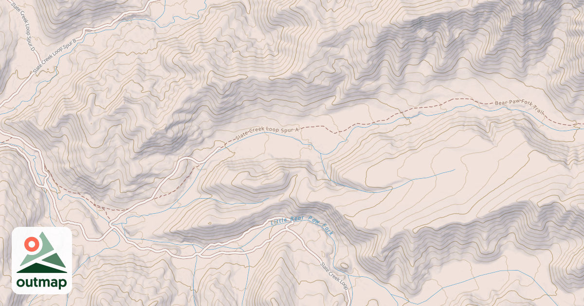 Map of BEAR PAW FORK SNOWMOBILE