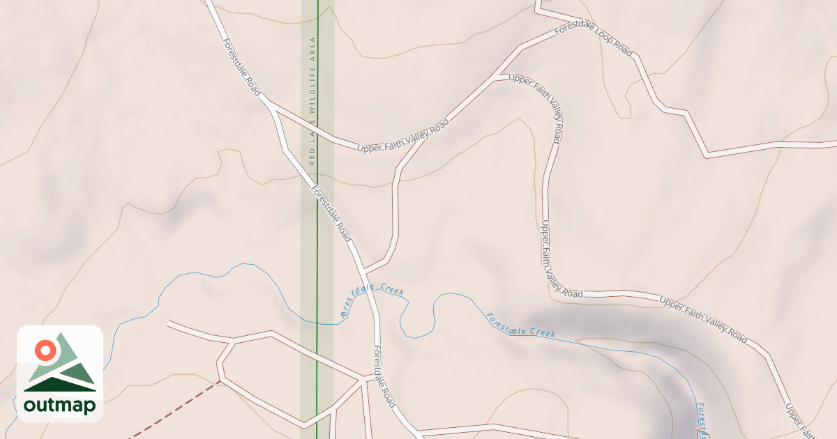 Map of FORESTDALE CONNECTOR ROAD