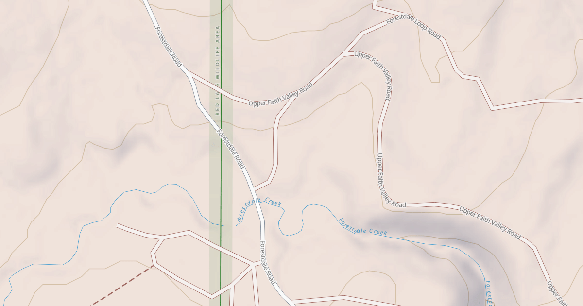 Map preview of FORESTDALE CONNECTOR ROAD