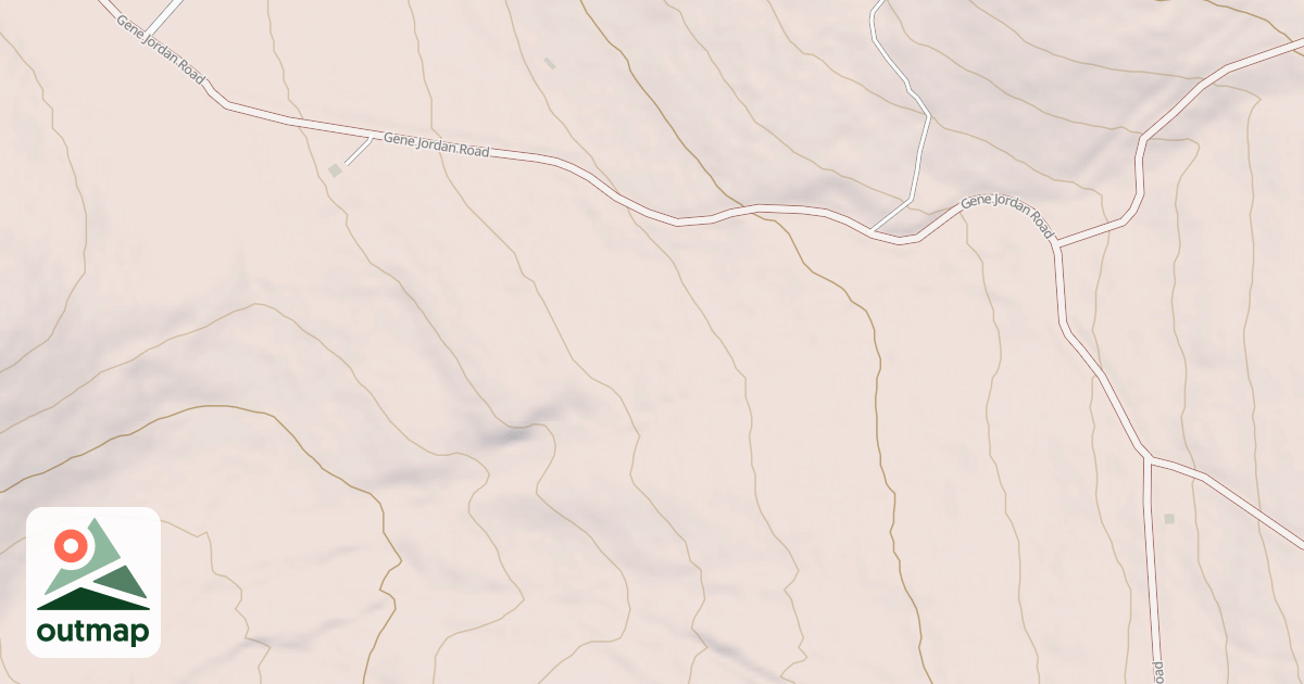 Map of Gene Jordan Rd