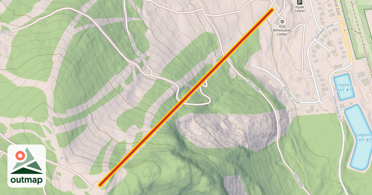 Map of East Peak