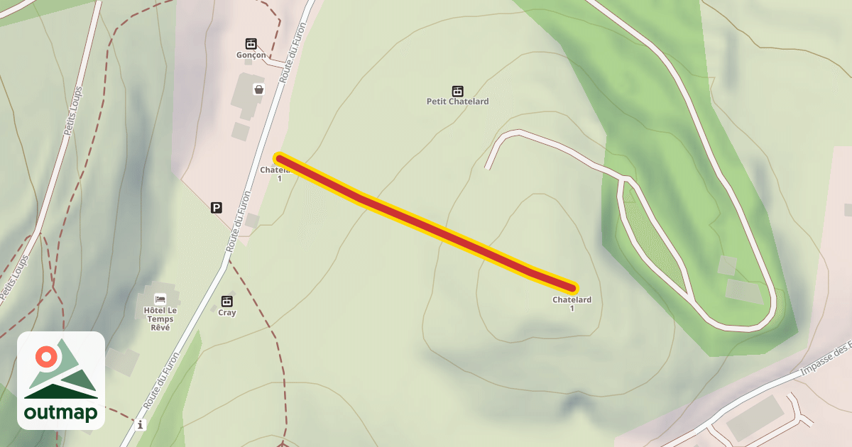 Map of Chatelard 1