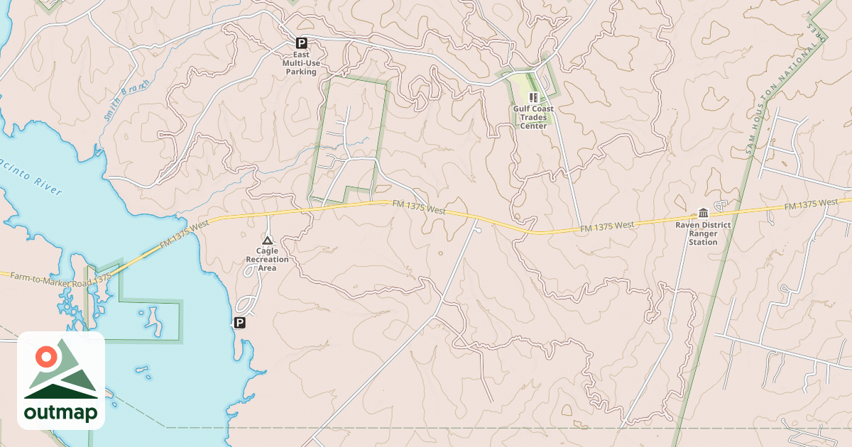 Map of USFS Motor Vehicle Use Map Trails 3842