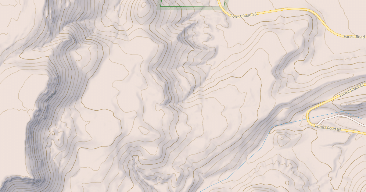 Map preview of USFS National Forest System Roads {8CE6AB88-AE89-48C6-BCBC-AC6D43EA2DAC}