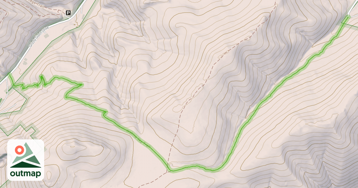 Map of Wakina Sky Trail
