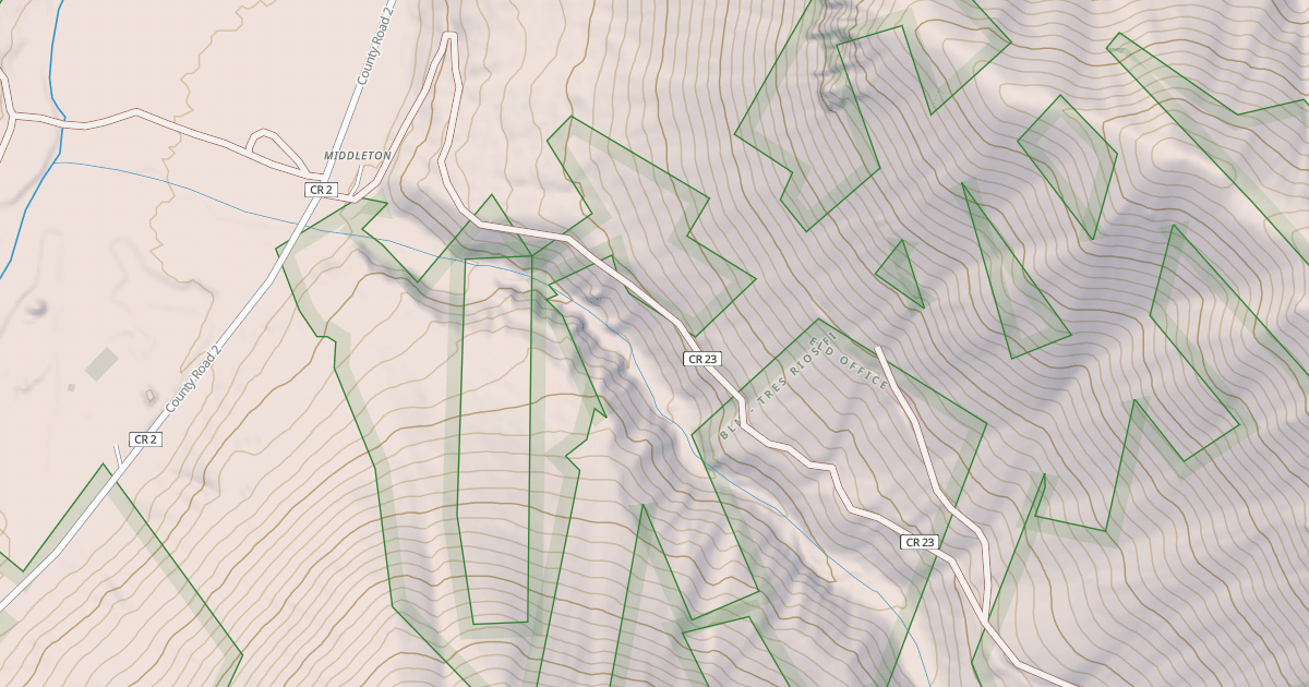 Map preview of Maggie Gulch Road