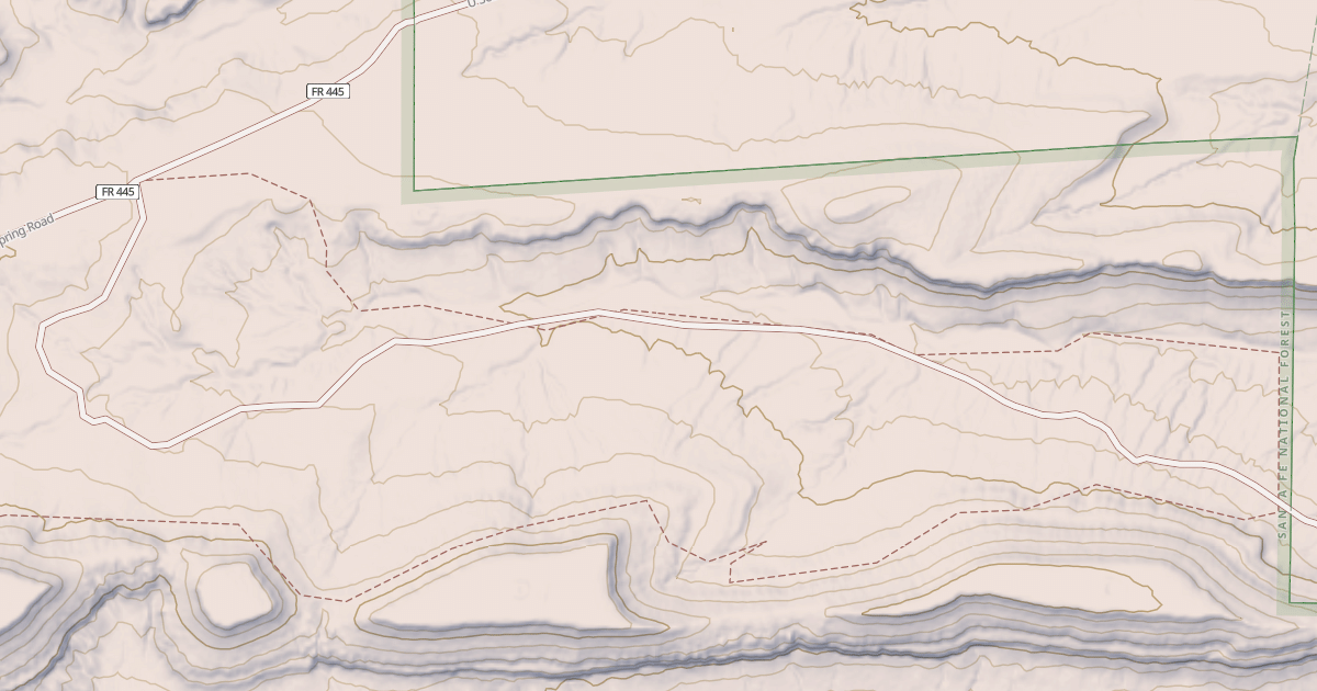 Map preview of USFS National Forest System Roads {BF3BDEA8-9A2E-488F-9465-6033B31EAE6F}