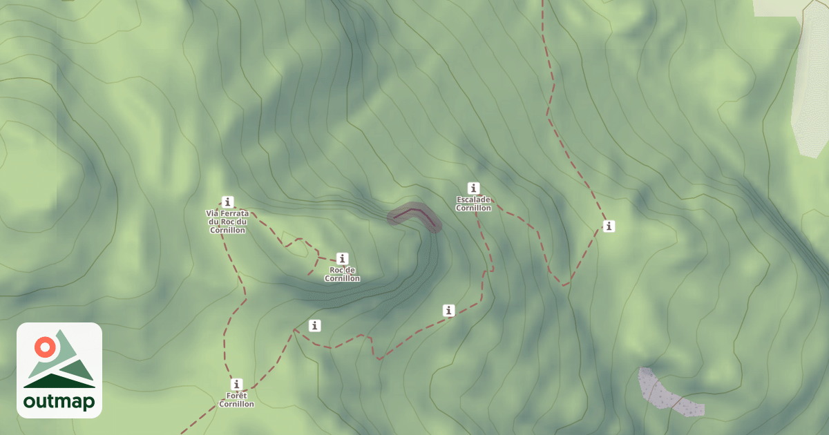 Map of Climbing Crag