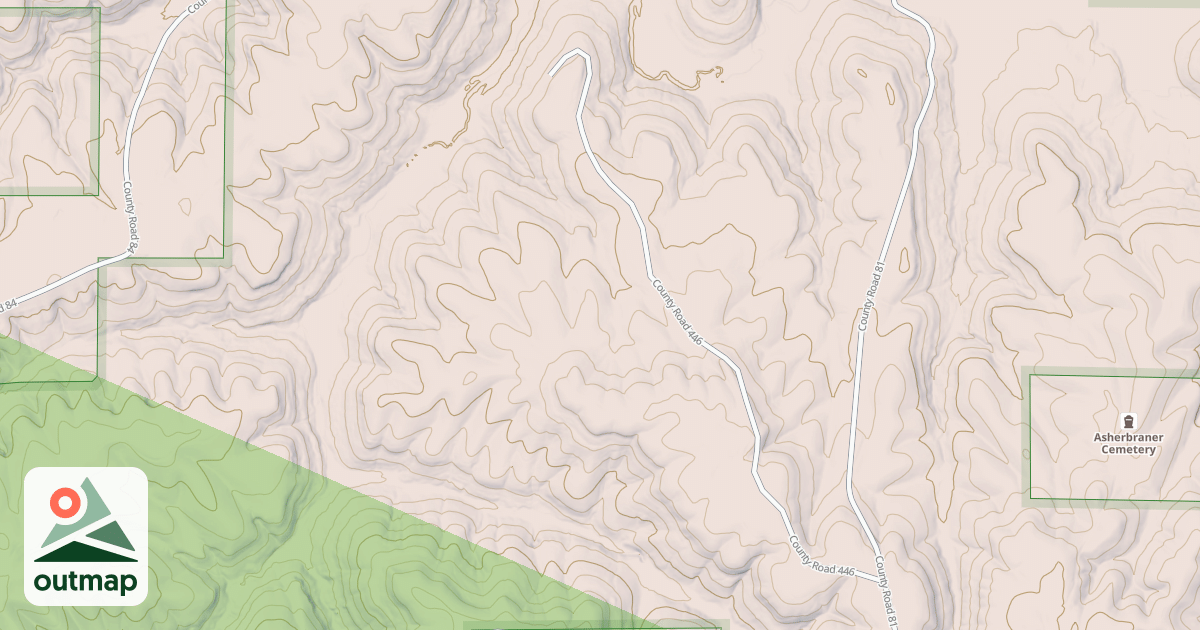 Map of Flint Creek Multiple Use Loopb