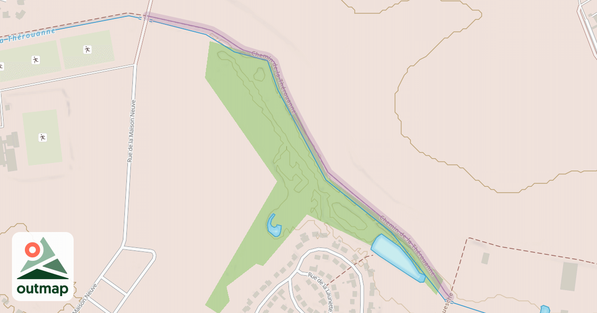 Map of Chemin de la Thérouanne