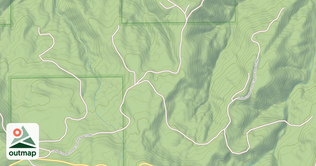Map of USFS National Forest System Roads {CAD7A45E-FD4D-4158-BB5A-DC1859DA98C2}