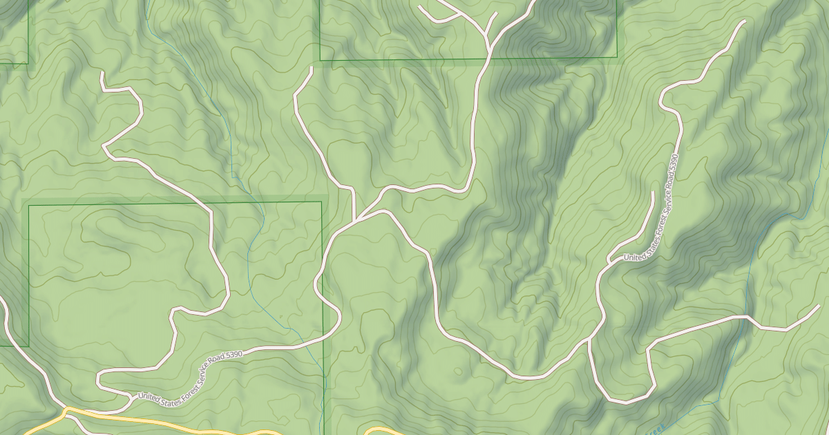 Map preview of USFS National Forest System Roads {CAD7A45E-FD4D-4158-BB5A-DC1859DA98C2}