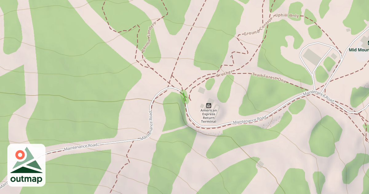 Map of Maintenance Road