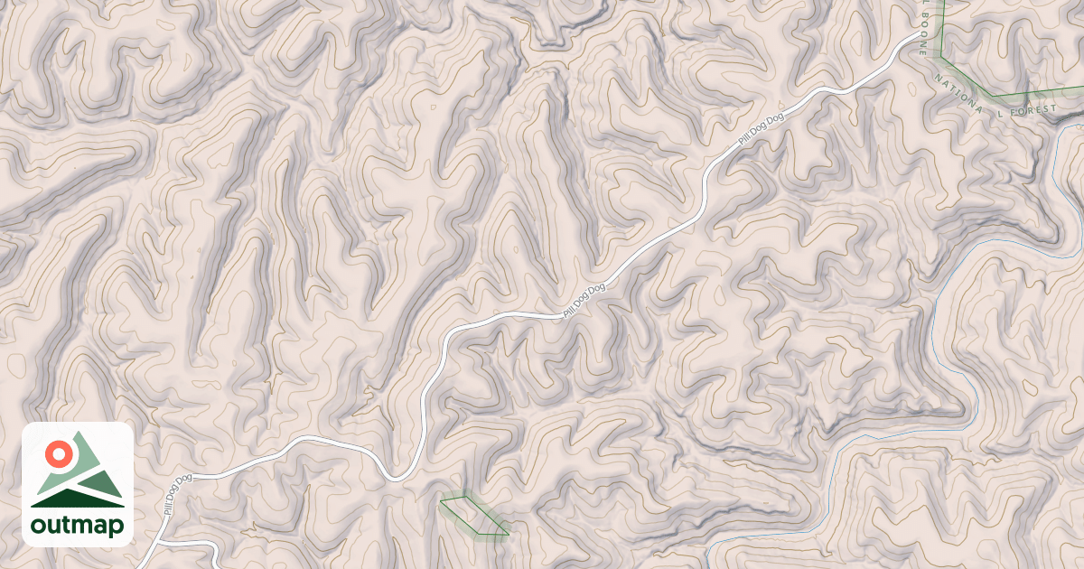Map of PEELED DOGWOOD