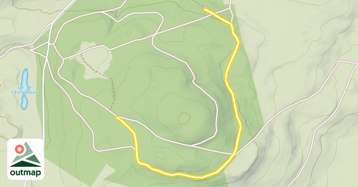 Map of Lac d'Estivadoux